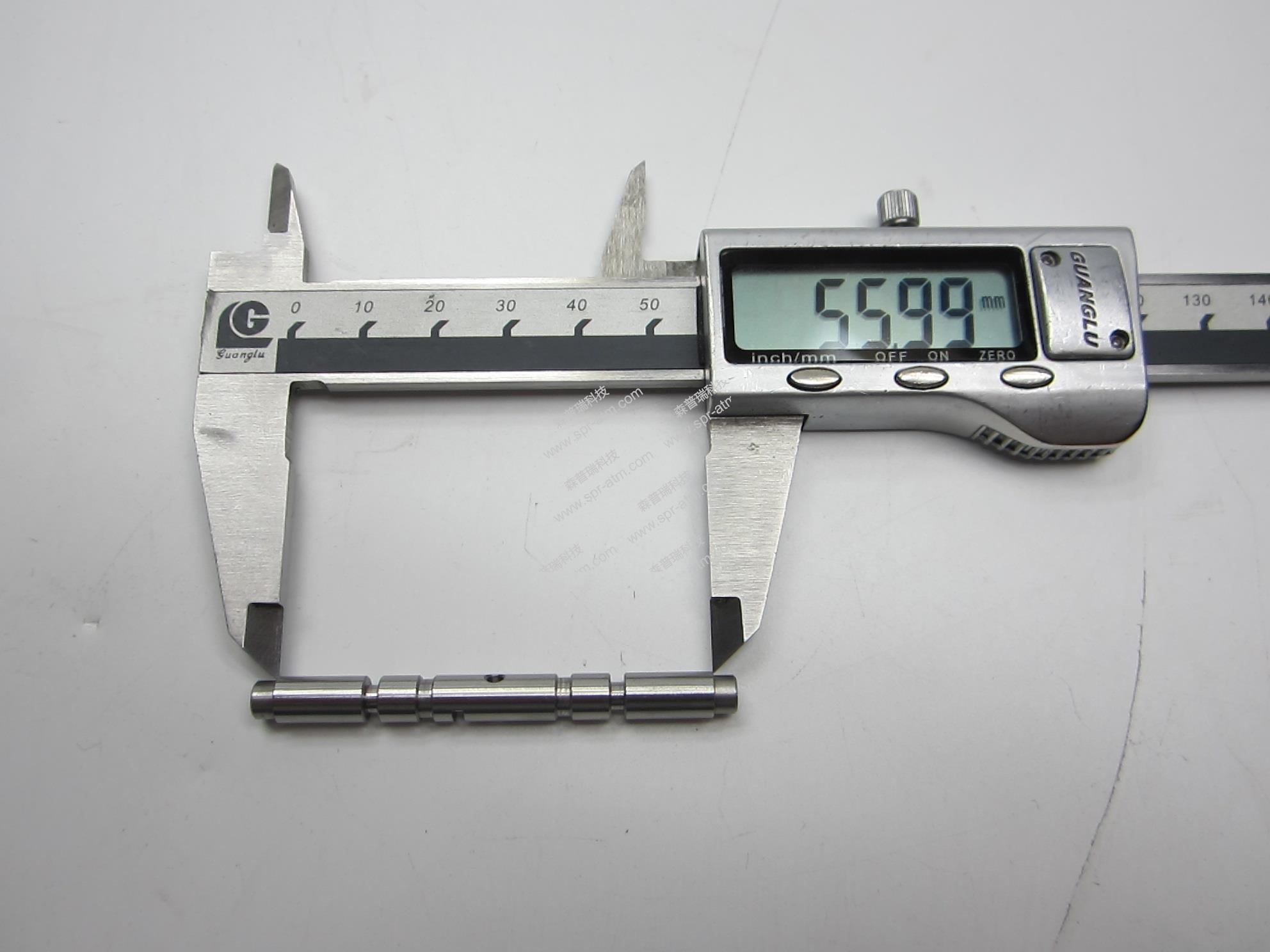 6040W双卷暂存入钞口上部金属传动轴（短）（长62mm 直径6mm）-ATM配件